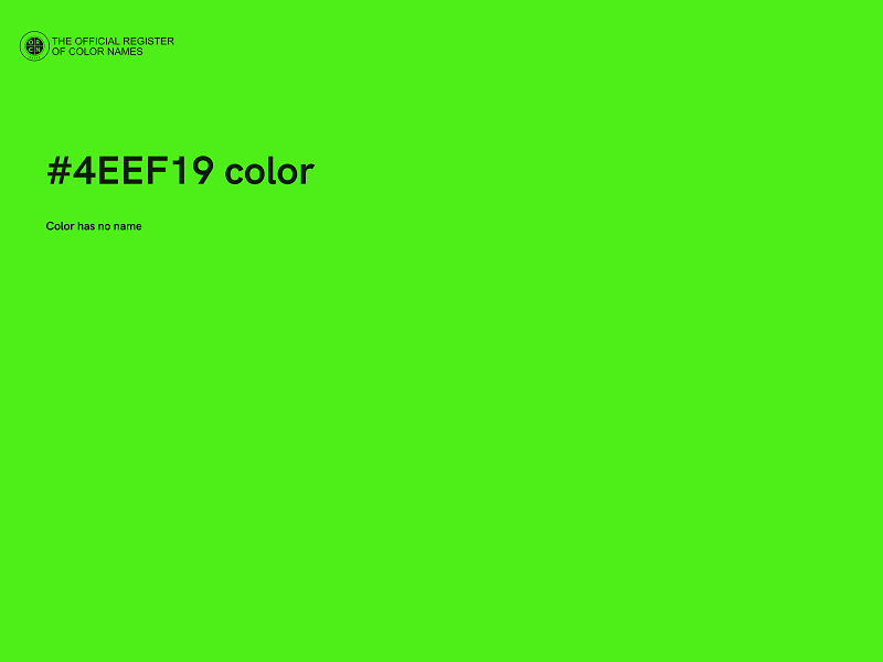 #4EEF19 color image