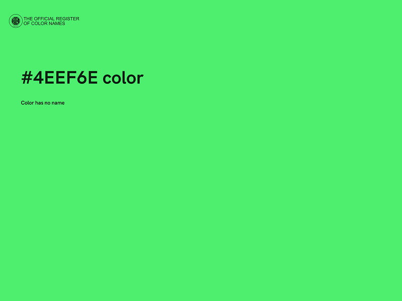 #4EEF6E color image