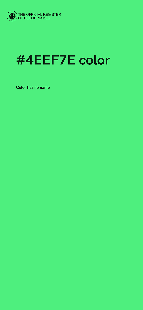 #4EEF7E color image