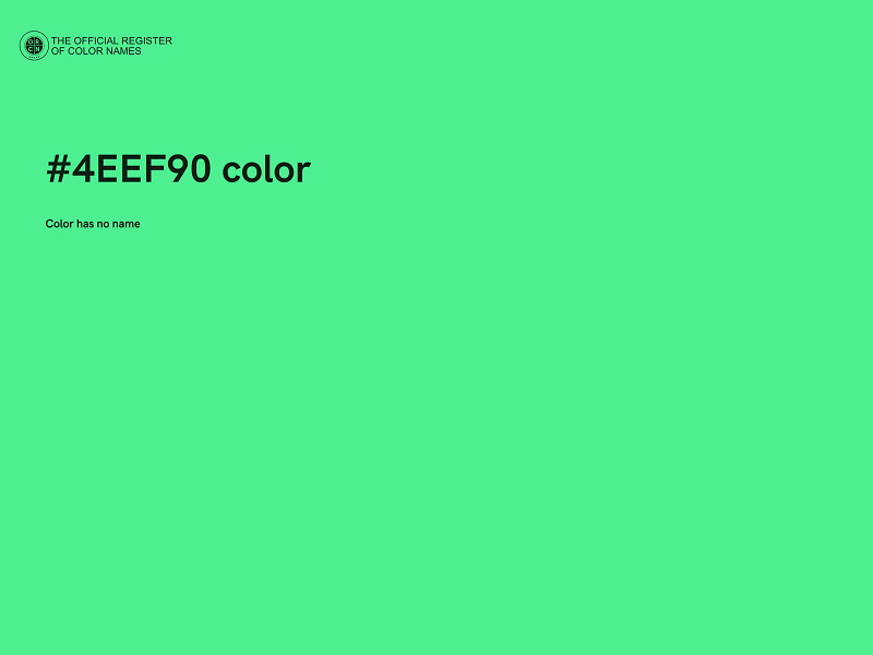 #4EEF90 color image