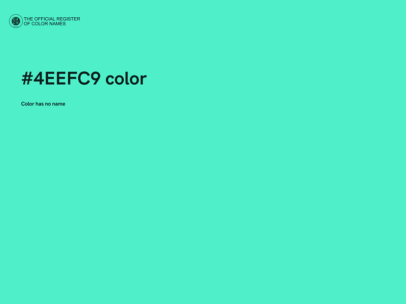 #4EEFC9 color image