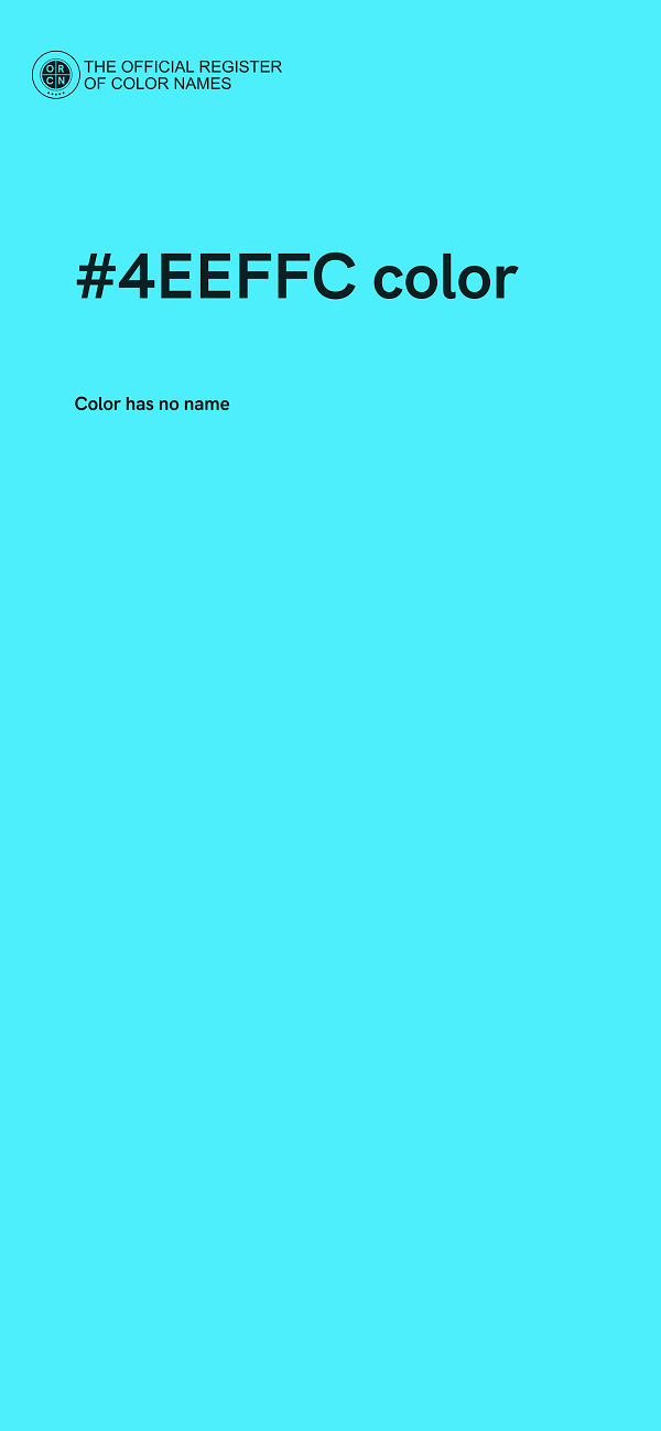 #4EEFFC color image