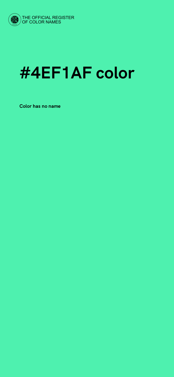 #4EF1AF color image