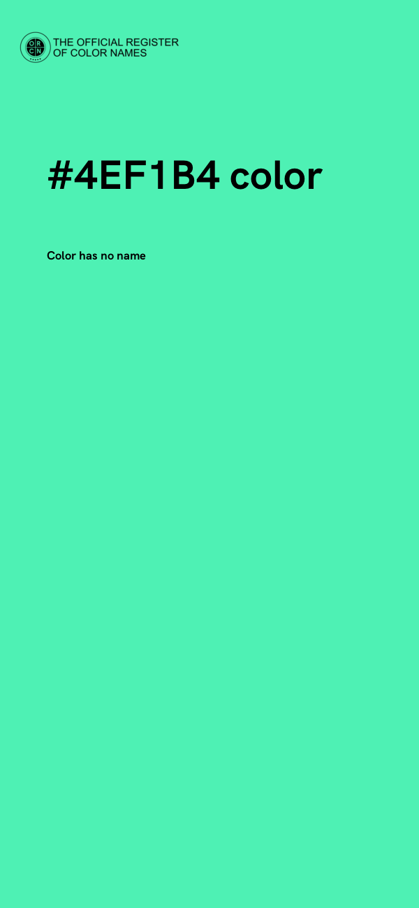 #4EF1B4 color image