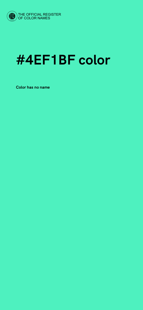 #4EF1BF color image