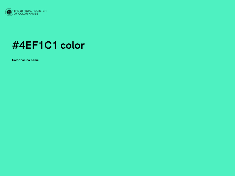 #4EF1C1 color image