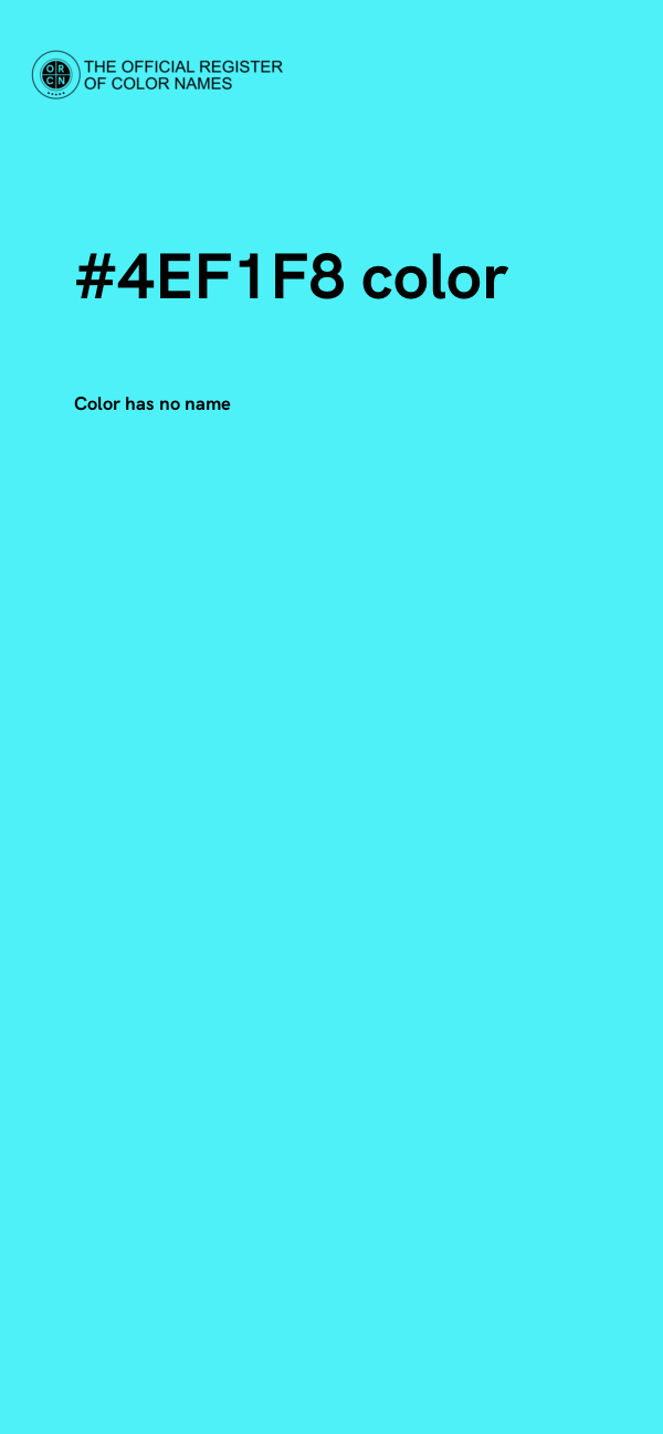 #4EF1F8 color image