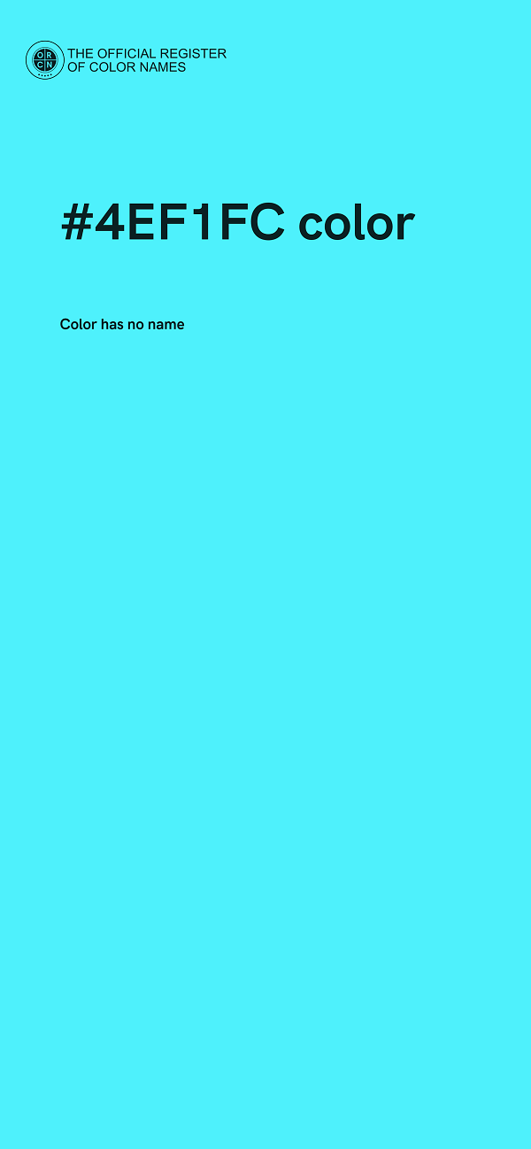 #4EF1FC color image