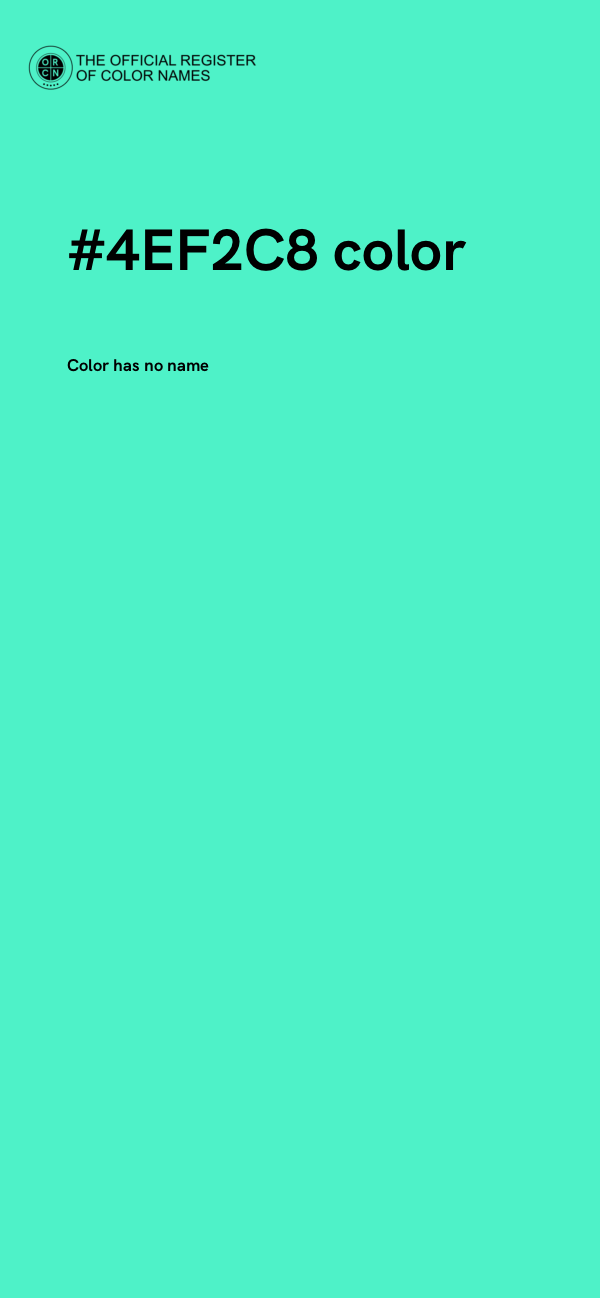 #4EF2C8 color image