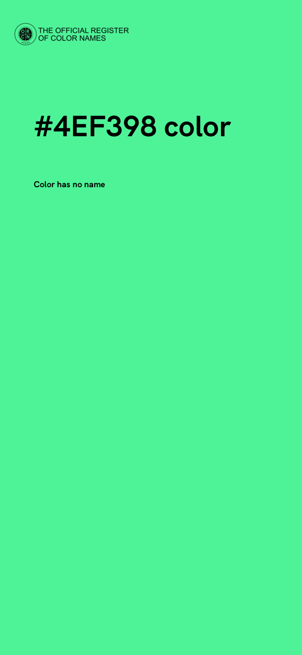#4EF398 color image