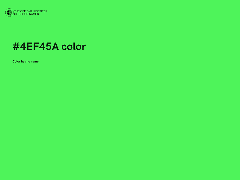 #4EF45A color image