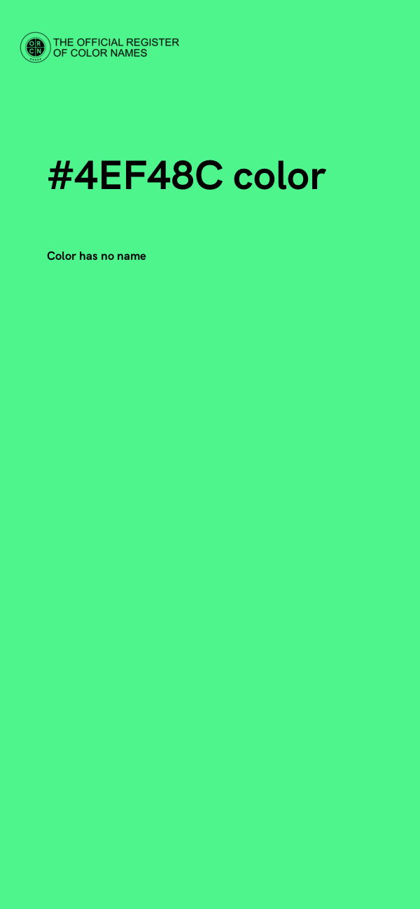 #4EF48C color image