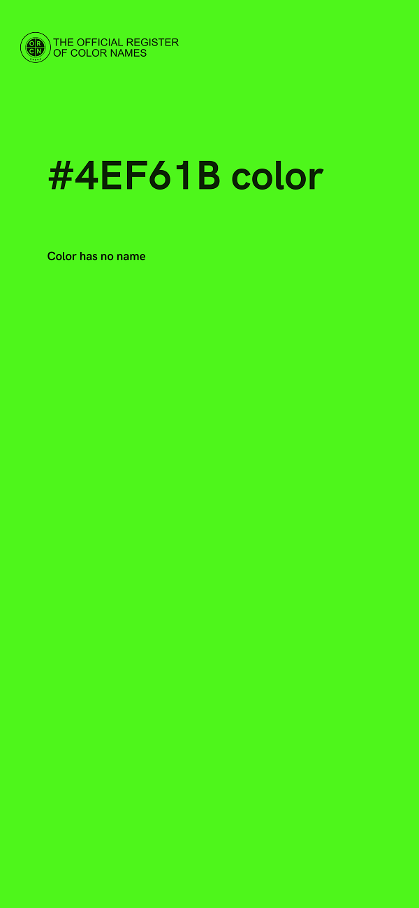 #4EF61B color image