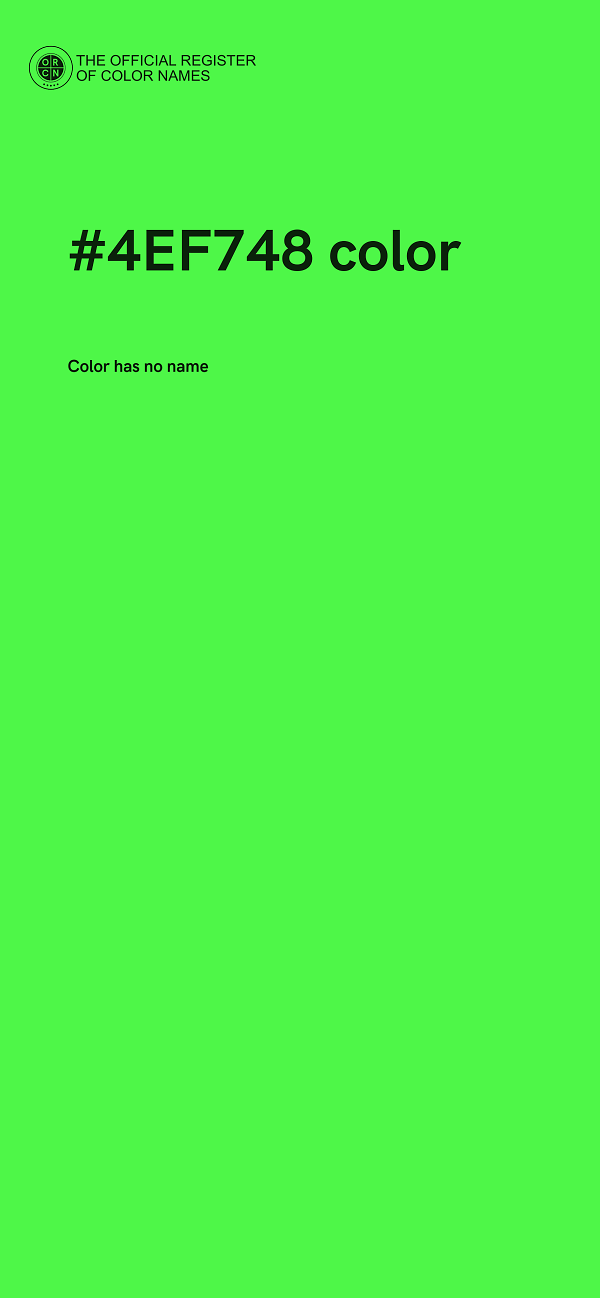 #4EF748 color image