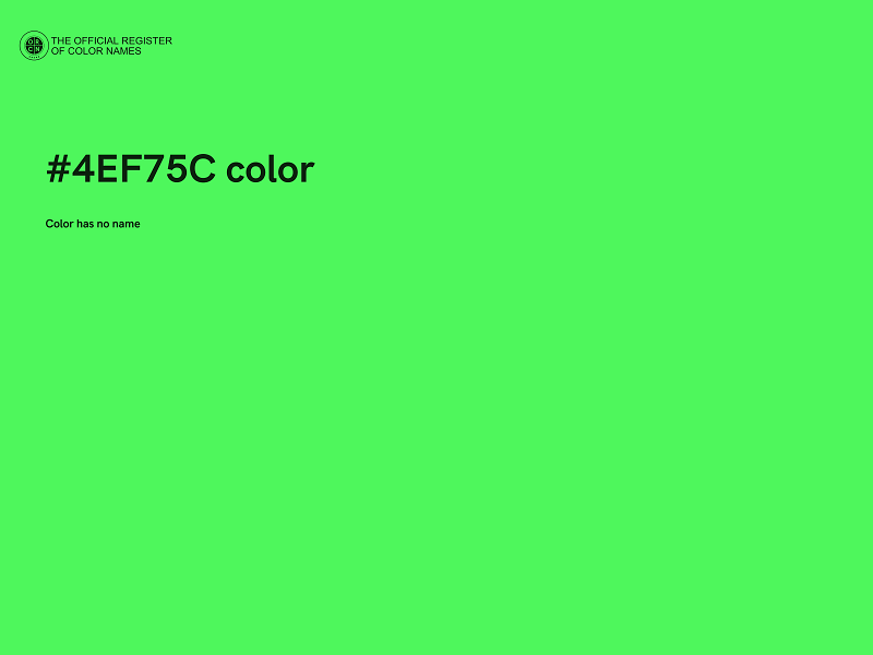 #4EF75C color image