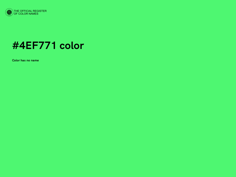 #4EF771 color image