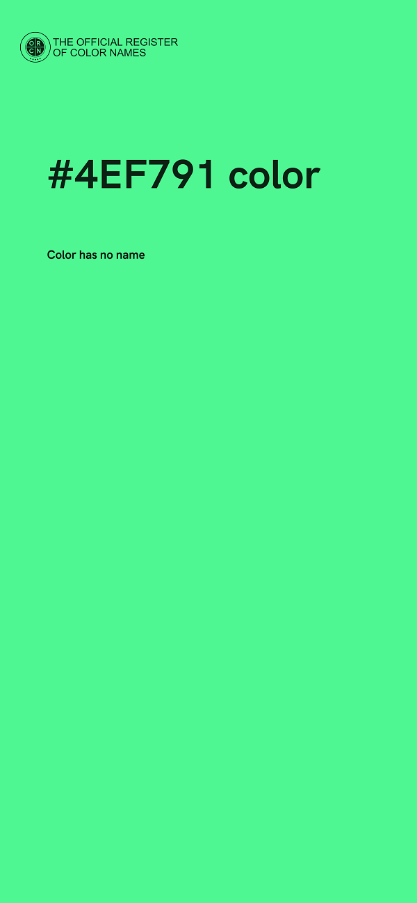 #4EF791 color image