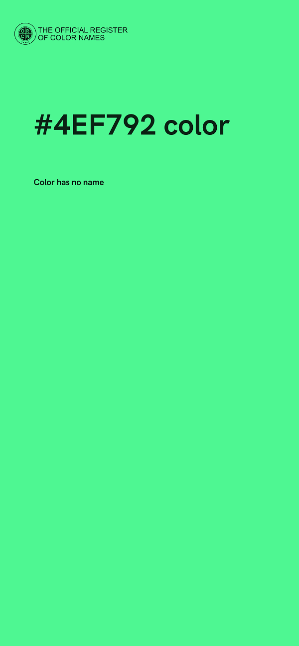 #4EF792 color image
