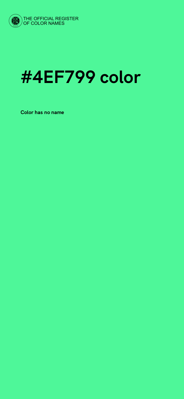#4EF799 color image