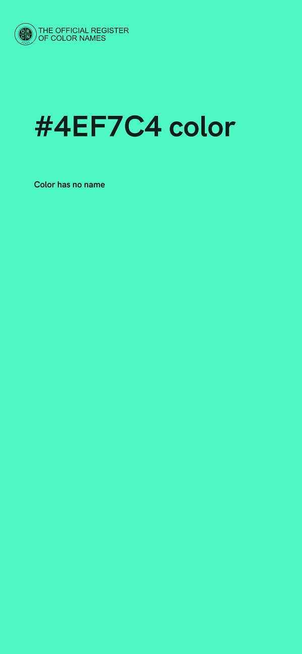 #4EF7C4 color image