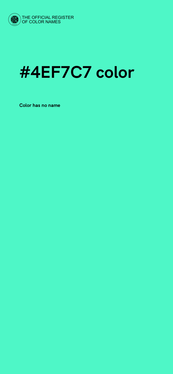 #4EF7C7 color image