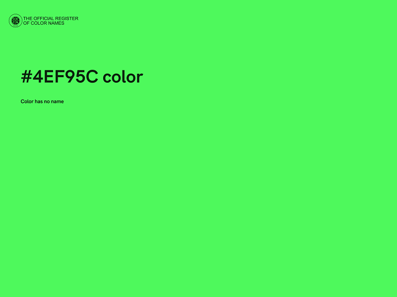 #4EF95C color image