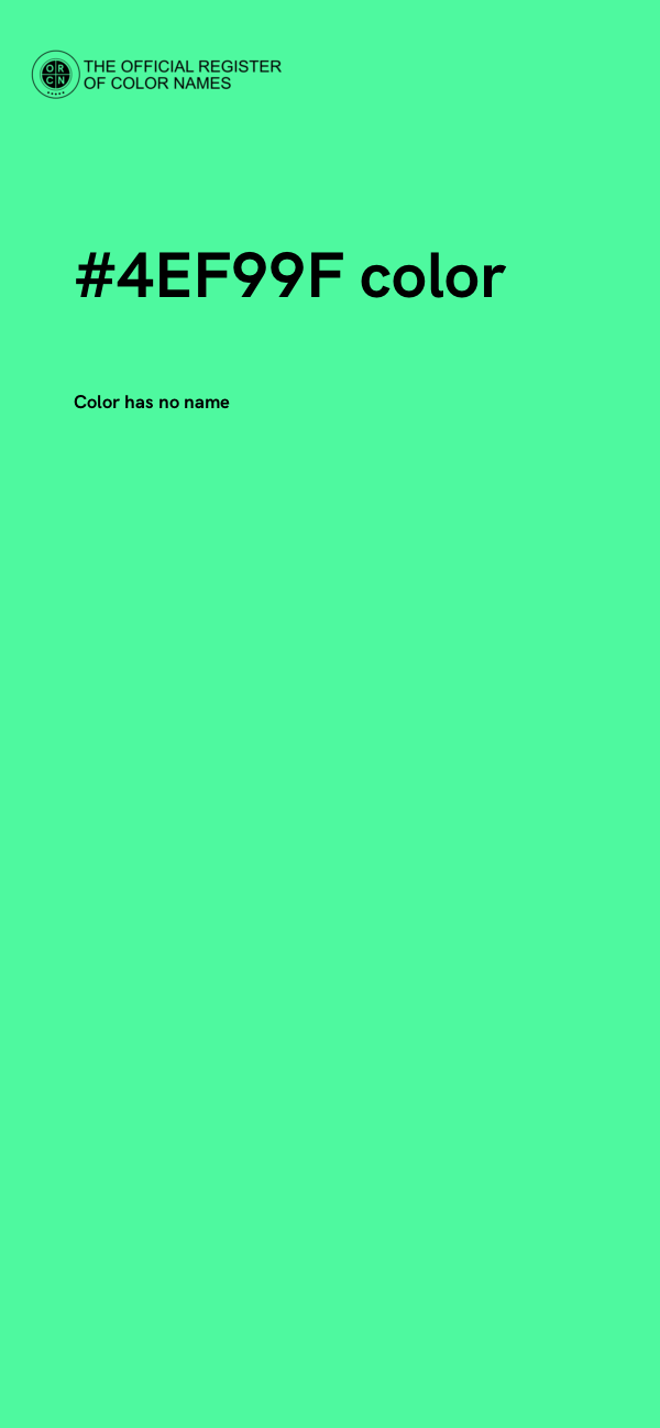 #4EF99F color image