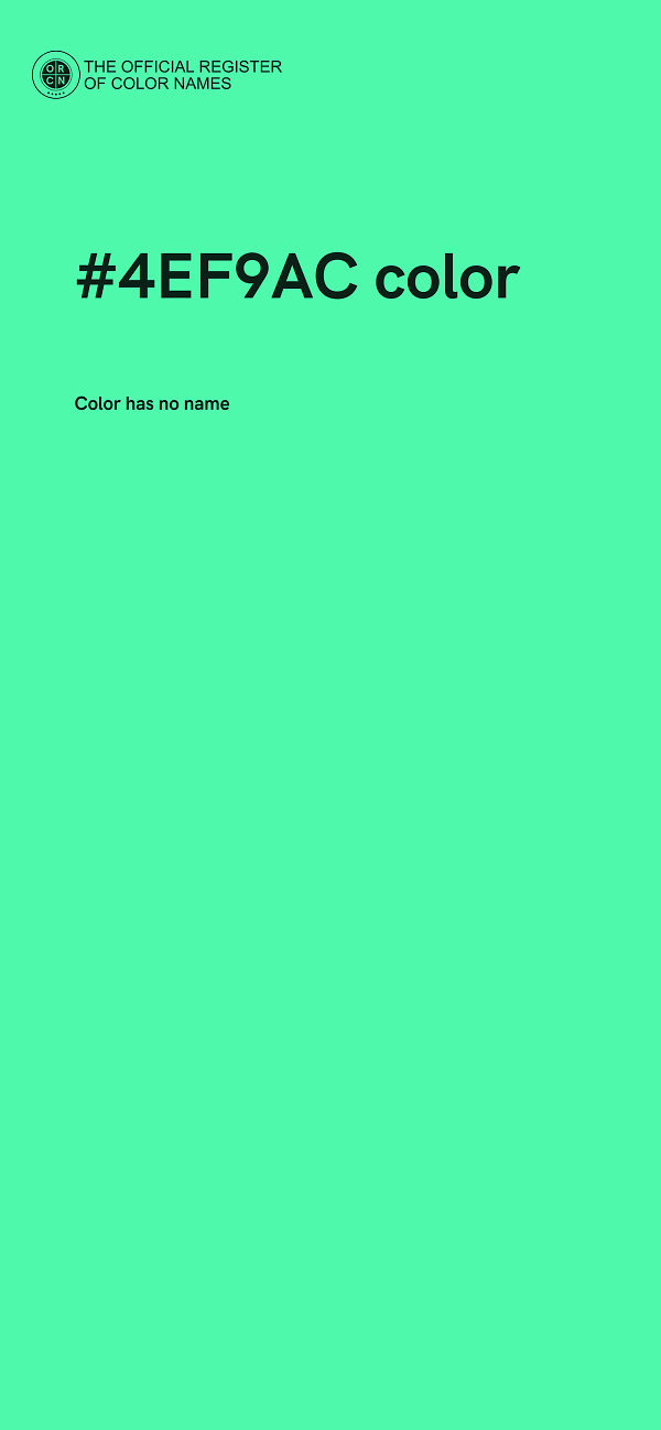 #4EF9AC color image