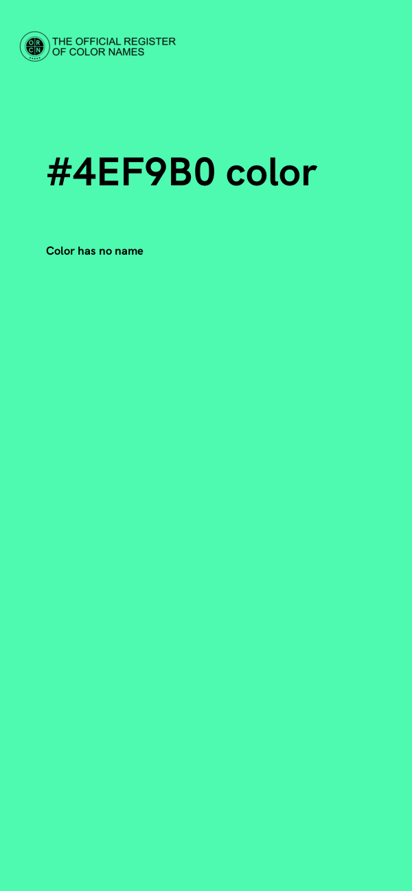 #4EF9B0 color image