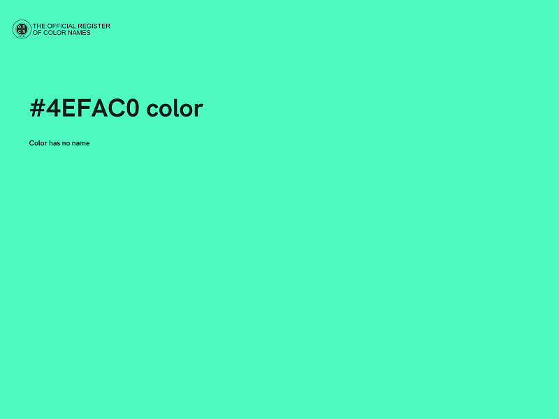 #4EFAC0 color image