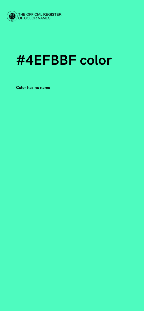 #4EFBBF color image