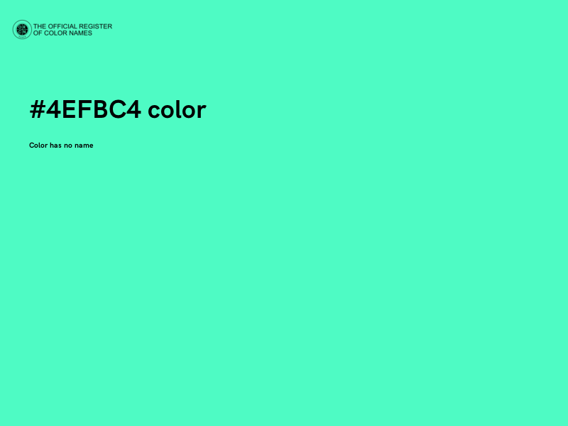 #4EFBC4 color image