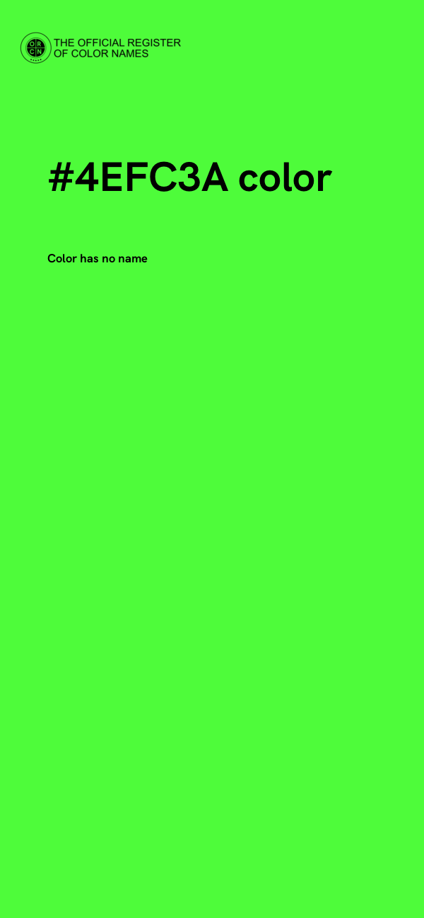 #4EFC3A color image