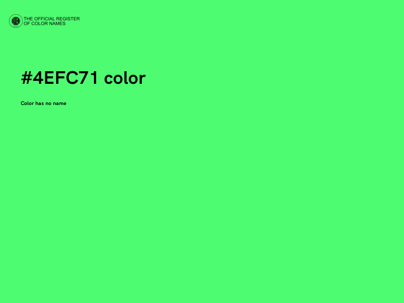 #4EFC71 color image