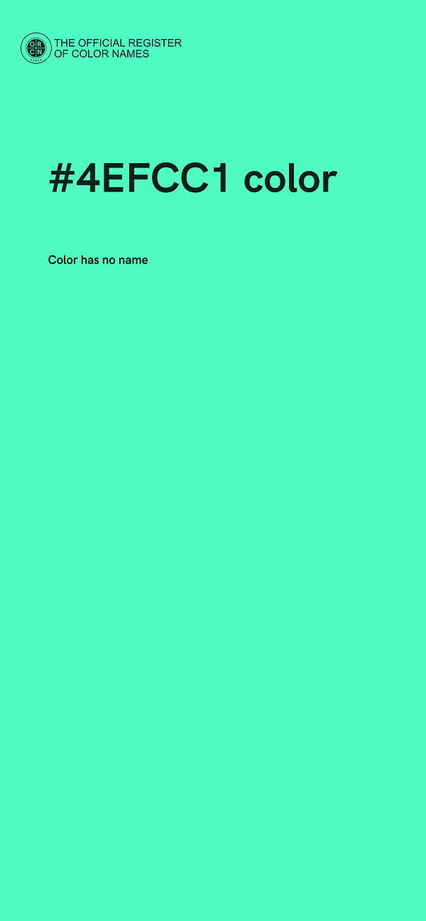 #4EFCC1 color image