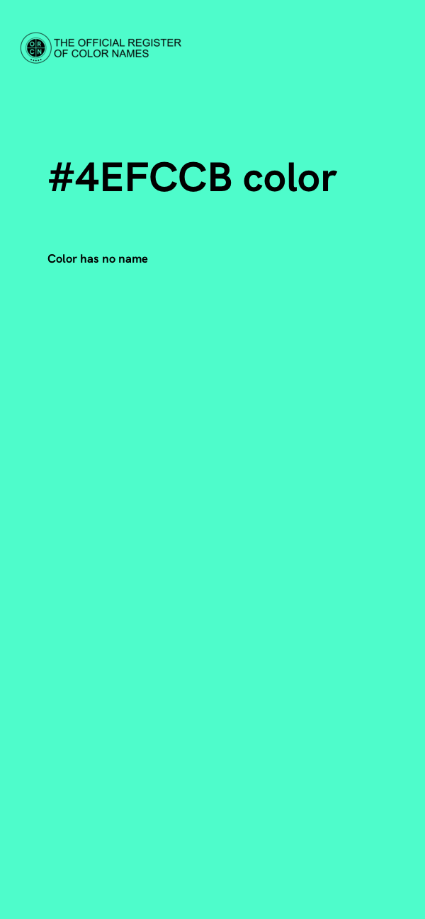 #4EFCCB color image