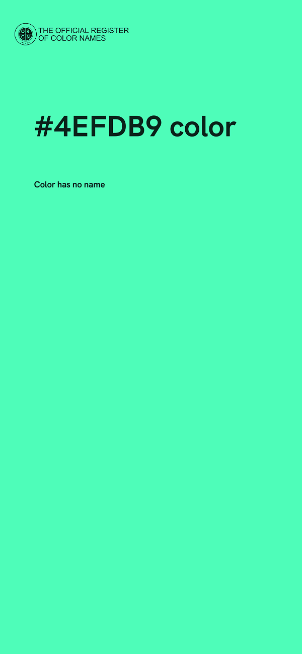 #4EFDB9 color image