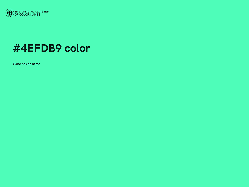 #4EFDB9 color image