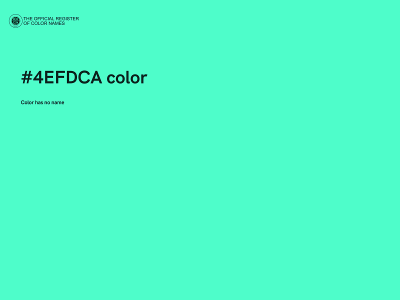 #4EFDCA color image