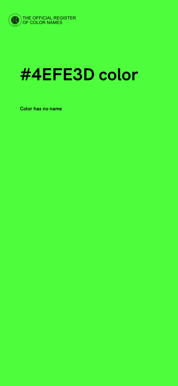 #4EFE3D color image