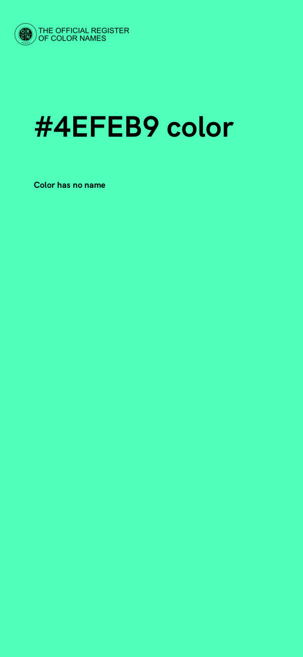 #4EFEB9 color image