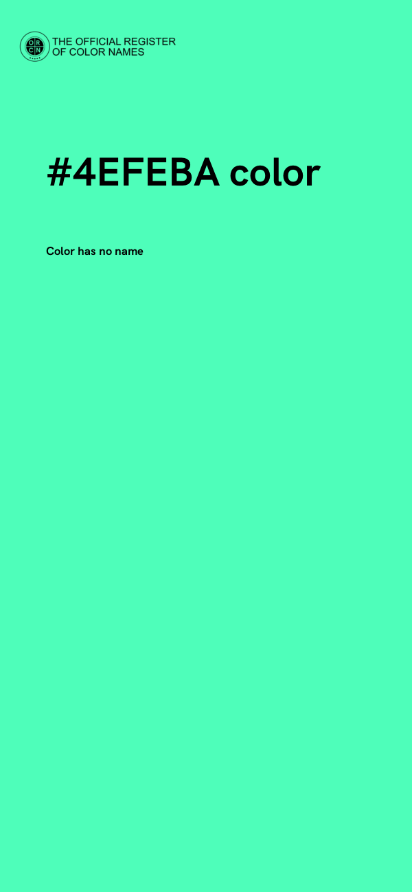 #4EFEBA color image