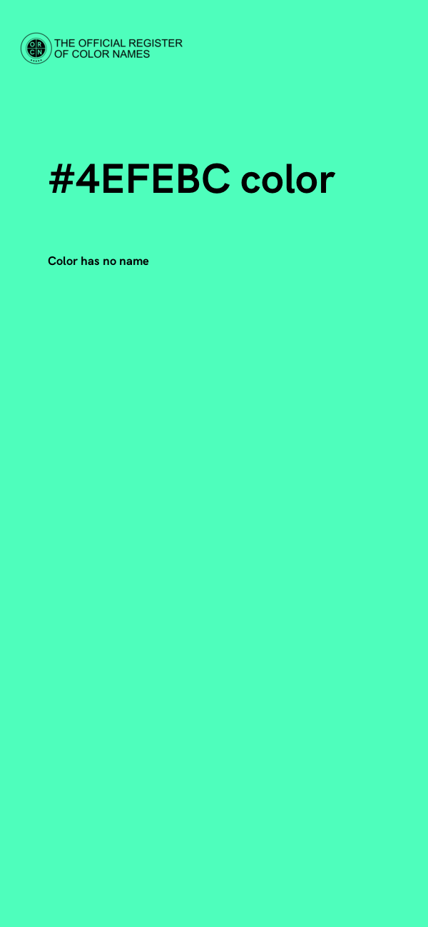 #4EFEBC color image