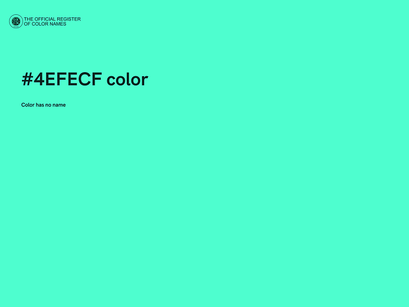 #4EFECF color image