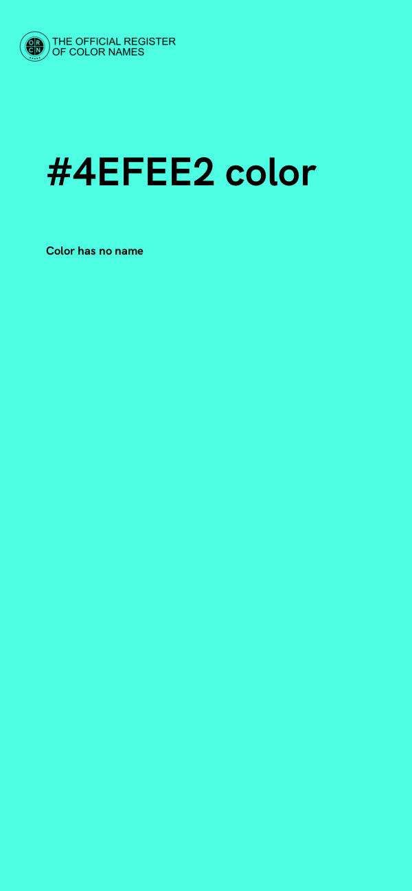 #4EFEE2 color image