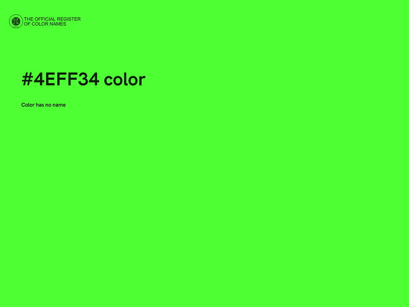 #4EFF34 color image