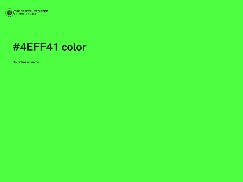 #4EFF41 color image