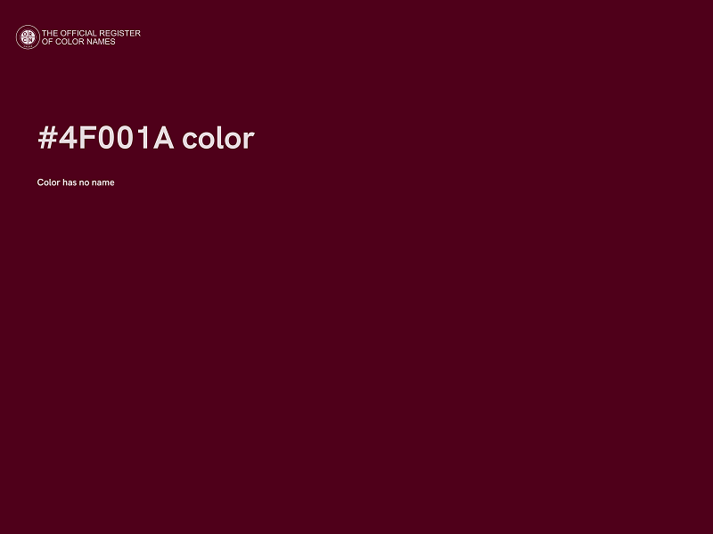#4F001A color image