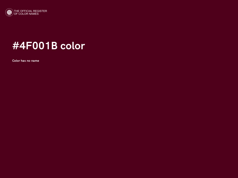 #4F001B color image
