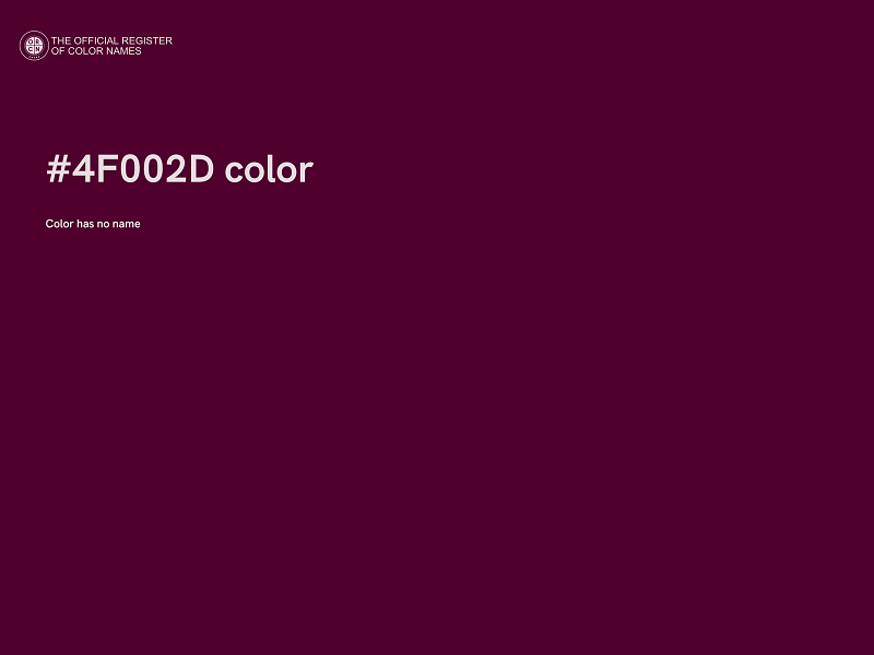 #4F002D color image